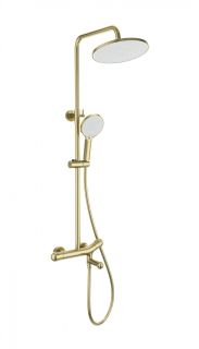 Душевая стойка Wonzon & Woghand T-1000 WW-B3057-A-BG с термостатом брашированное золото